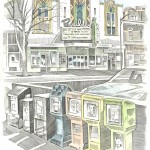 Boulder Theater, 2014, Pen-and-ink and watercolor