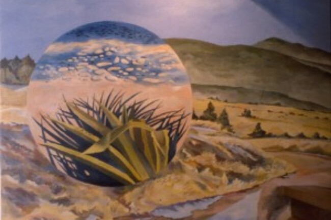 Harvest Mural, detail, circle #1, 1991