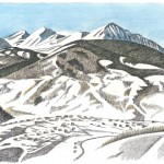 Crested Butte from the Ski area, 1996