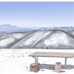 Sandia Peak and Valles Caldera from Pajarito Mountain, 2015