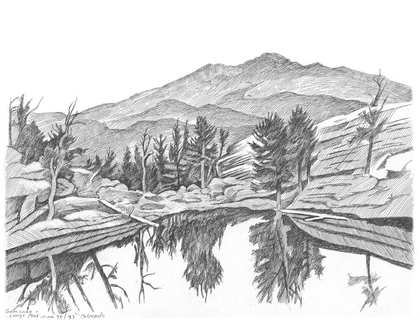 Colorado Landscape Pen And Ink Jonathan Machen Art Archive