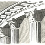 Fine Art Palace San Francisco CA 1988, Pen-and-ink
