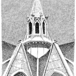 Dunedin, New Zealand, 1988, Pen-and-ink