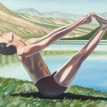 Raji Thron, 1994, Oil on panel 36"X48"