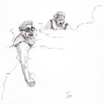Ladies Bathing, study, 1983