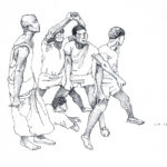 People moving, study, 1983