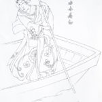Study of woodcut, 1850, Ichiyusai Kuniyoshi, 1984