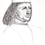 Study from "portrait of a musician" by Da Vinci, 1983