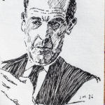 Man in a suit, study, 1986
