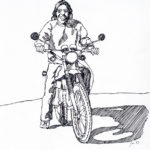 Man on Motorcycle, 1983
