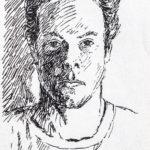 Jonathan Machen self-portrait, 1986