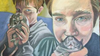 Kids and Rats, 2019, Oil on Canvas, 14"X18"