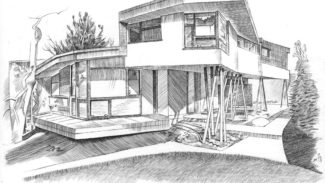 Commission, Pen-and-ink, 756 6th st. Boulder Pen-and-ink