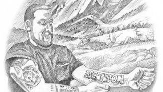 Escandon, Boulder, Colorado, 2017, pen-and-ink
