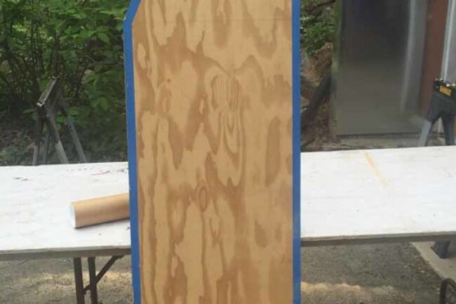 Freshly cut panel