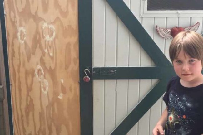 Checking to see if the panel fits