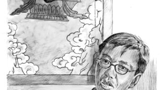 Sonam, Zhongdian, China, 2003, pen-and-ink