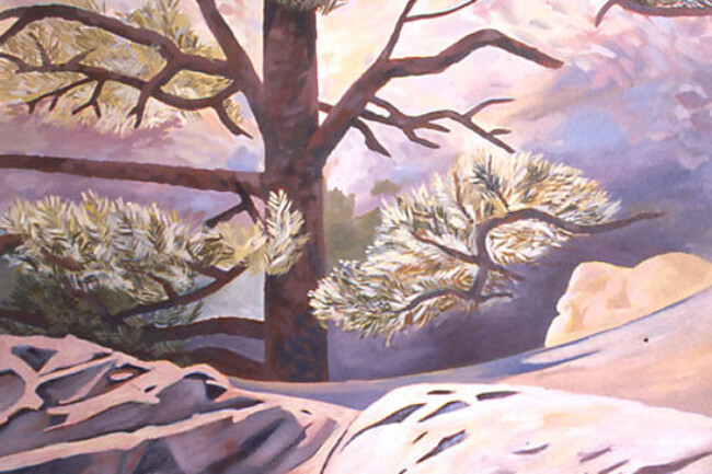 Harvest Express Mural - Mt. Sanitas trail, 1991