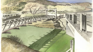 Otowi Bridge and State Road 4, New Mexico, 2001