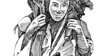 Man with Goat, Commission for Elizabeth Alexander2009