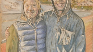 Cali and Zach, Tsankawi, NM, 2020