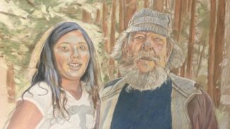 Sophie and Bob, 2013, Pencil and Chalk Pastel