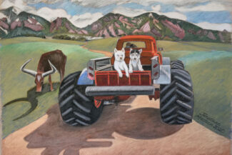 Mark's Red truck, Commission, 2020