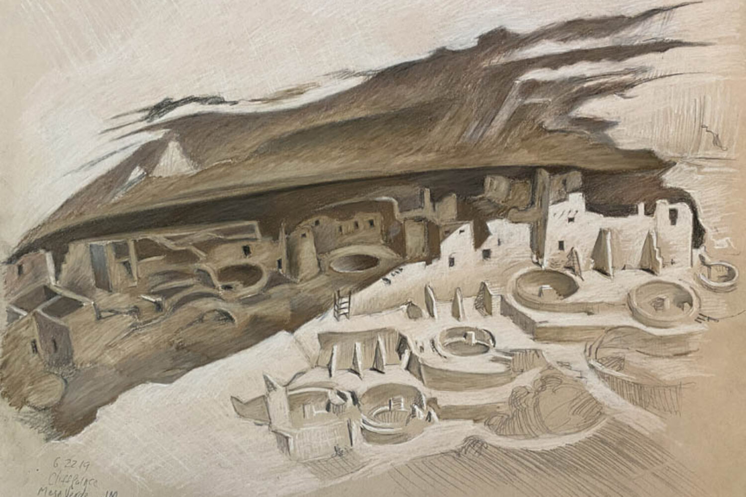 Sketch, Mesa Verde, 2019