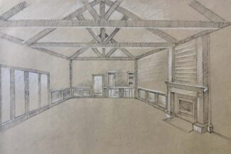 Commission, pencil and chalk 2021
