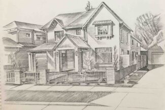 Commission, 1033 S. Williams St. Denver, pen-and-ink, 2019