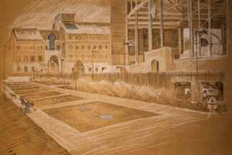 University of Colorado, edge of Folsom Field, March 2020