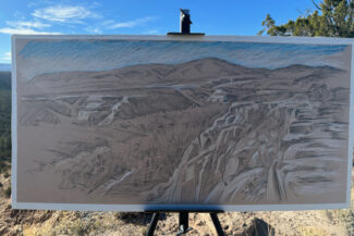 North-west of 'The Y'(looking west), Los Alamos, November 4, 2023