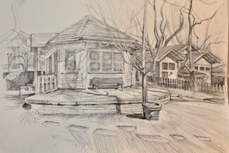 2512 Bluff St. Boulder 2023 Pencil on paper