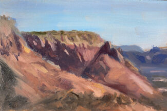 Kitchen Mesa, Ghost ranch study, oil, March 9, 2023