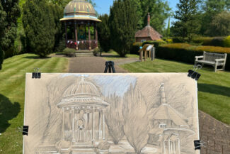 The Mahajara's Well, Stoke Row, England plein-air, June 7, 2023