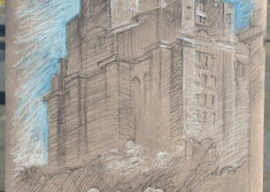 The Liver Building and the Beatles Sculpture, Liverpool, June 15, 2023