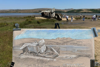 Tomales Bay shipwreck, Point Reyes, CA, August 5, 2023