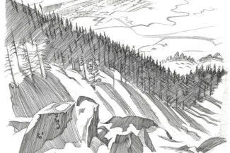 Crested Butte Ski Area, Sunset ridge, March 2017