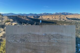 Jemez Mountains from above Anderson Lookout, December 2023