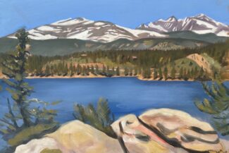 Barker Reservior, Nederland, oil on panel, 16"x20", 2024 SOLD