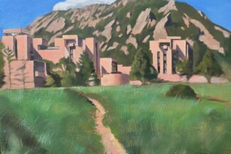 National Center for Atmospheric Research, Boulder, Oil on panel, 16"X20", 2024