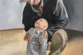 Standing Tall, Oil on panel