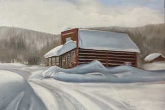 Hahns Peak General store Columbine Oil on panel, 20”X 16”