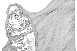 Woman with shawl, 1983